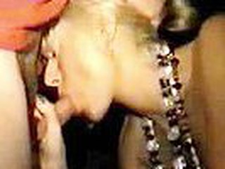 Mardi Gras Blond Hotty Engulfing Dick