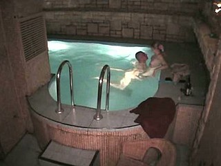 Almost every sauna has a admirable pool where u can swim and have a gulp of beer. But this couple has something more good to do! Watch how deeply this wicked dude shoves his pecker into the bimbo's fleshy beaver!