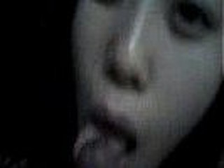Grainy but very lifelike leaked private video of a Korean GF blowing a firm pecker kneeling in an unlit room and occasionally checking out her lovers face for signs of pleasure.